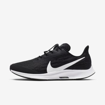 Nike Air Zoom Pegasus 36 FlyEase - Női Futócipő - Fekete/Szürke/Fehér